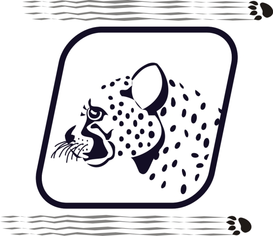 Векторная эмблема гепарда Coreldraw
